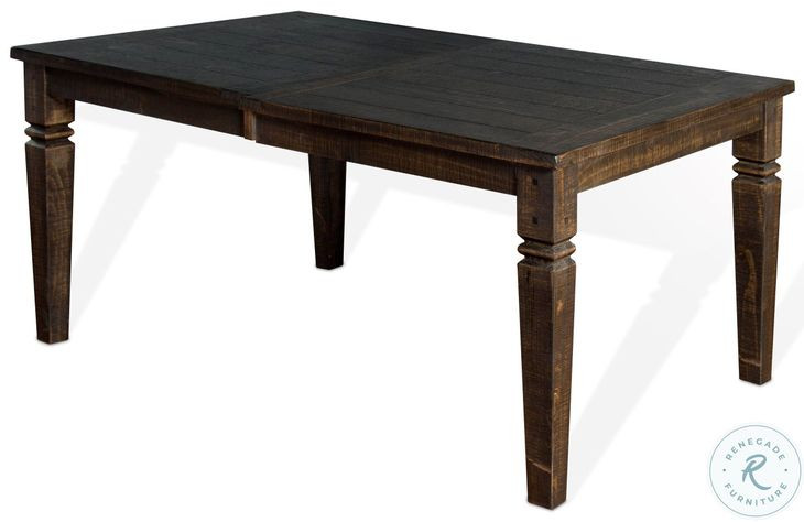 Havenstead Dark Brown 90" Extendable Rectangular Dining Table
