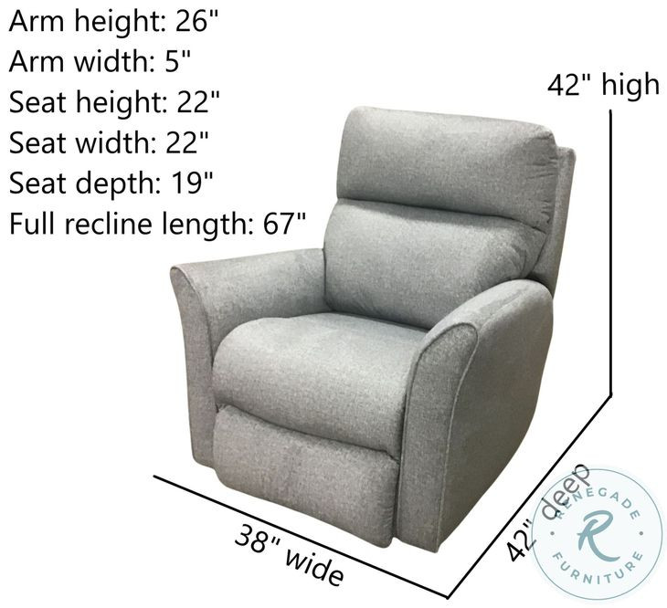 Stardust Network Grey Rocker Recliner