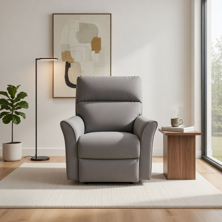 Stardust Network Grey Rocker Recliner