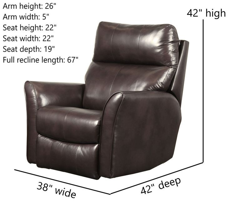 Stardust Dark Roast Leather Rocker Recliner