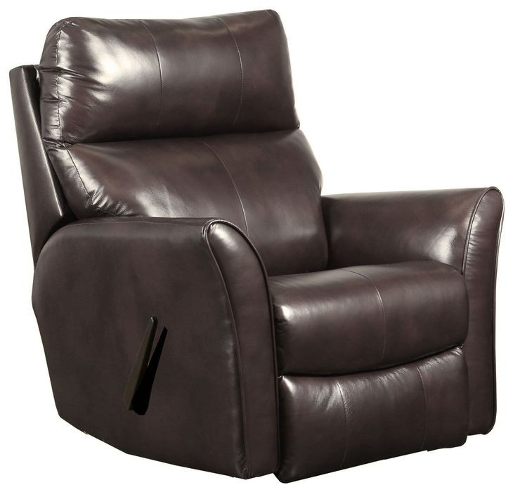 Stardust Dark Roast Leather Rocker Recliner