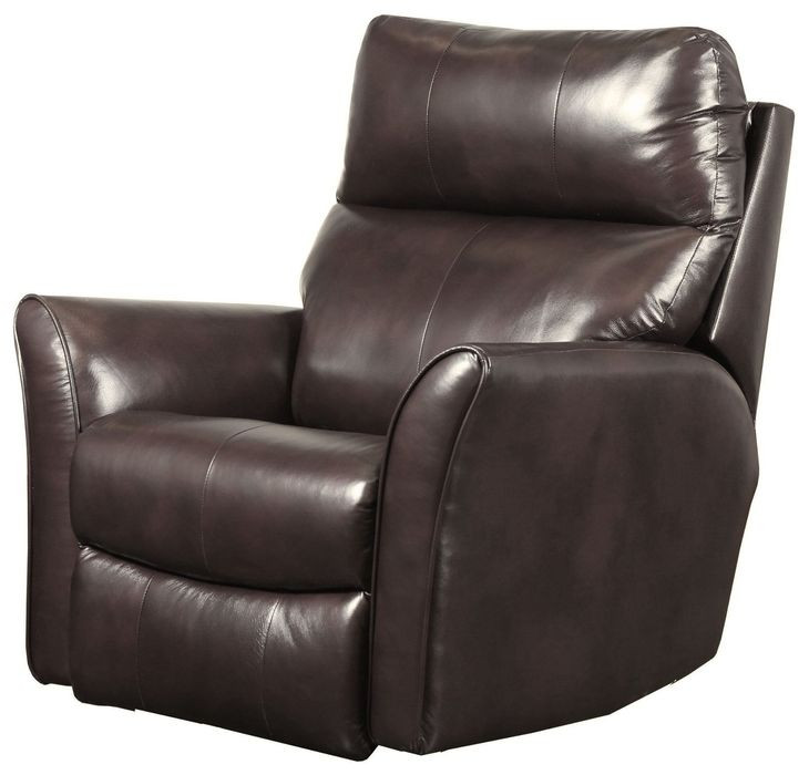 Stardust Dark Roast Leather Rocker Recliner