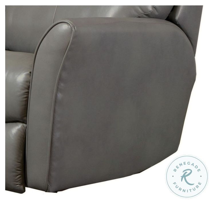Stardust Valentino Granite Leather Rocker Recliner