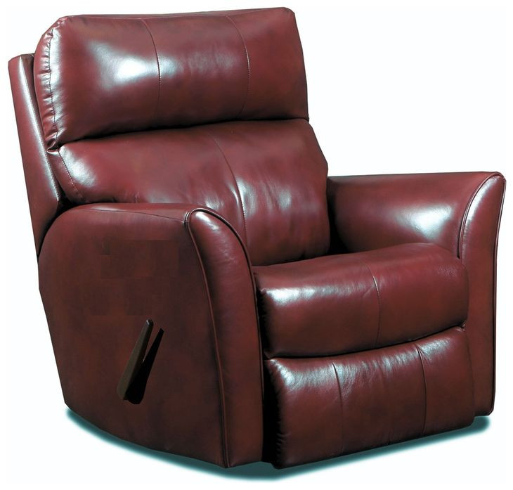 Stardust Crimson Leather Rocker Recliner