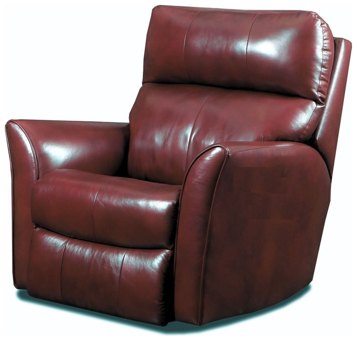 Stardust Crimson Leather Rocker Recliner
