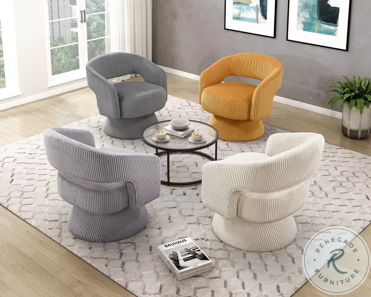 Upton Dark Gray Swivel Chair