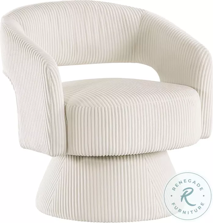 Upton Beige Swivel Chair