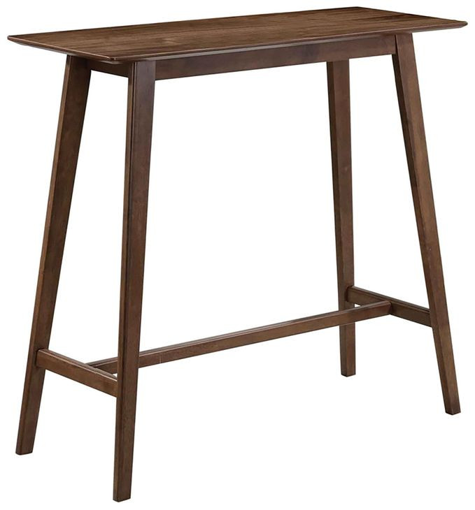 Finnick Walnut Rectangular Bar Table