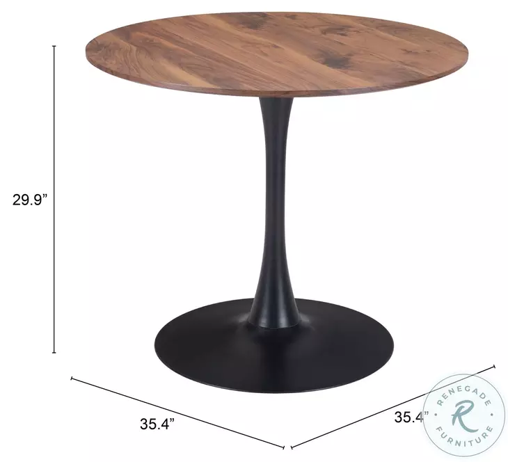 Opus Brown And Black Dining Table