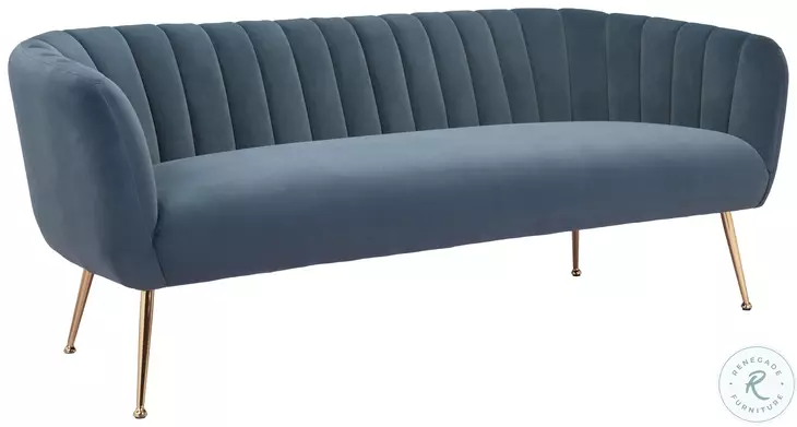 Deco Gray And Gold Sofa