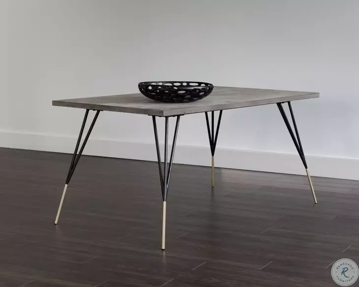 Montessa Gray Rectangular 59" Dining Table
