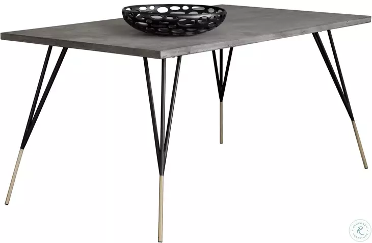 Montessa Gray Rectangular 59" Dining Table