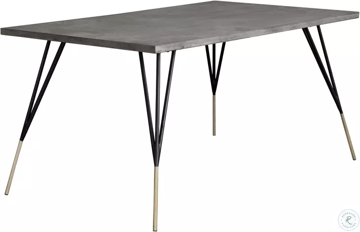 Montessa Gray Rectangular 59" Dining Table
