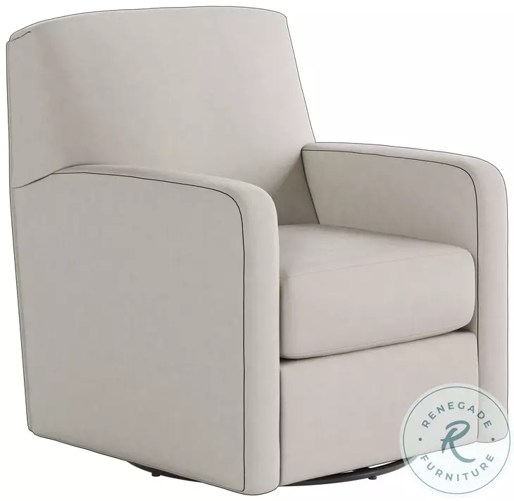 Flash Dance Sand Leather Swivel Glider Recliner