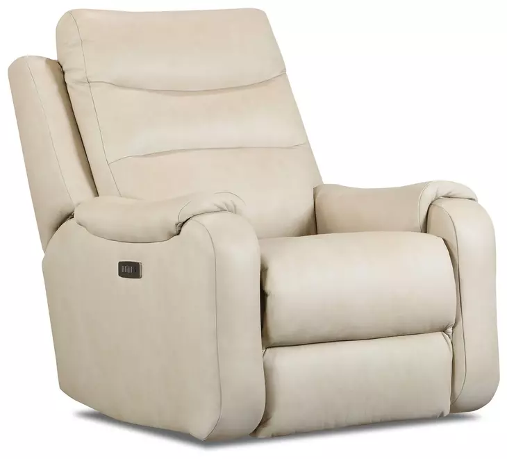 Sheridan Linen Leather Zero Gravity Power Recliner with Power Headrest and USB Charging