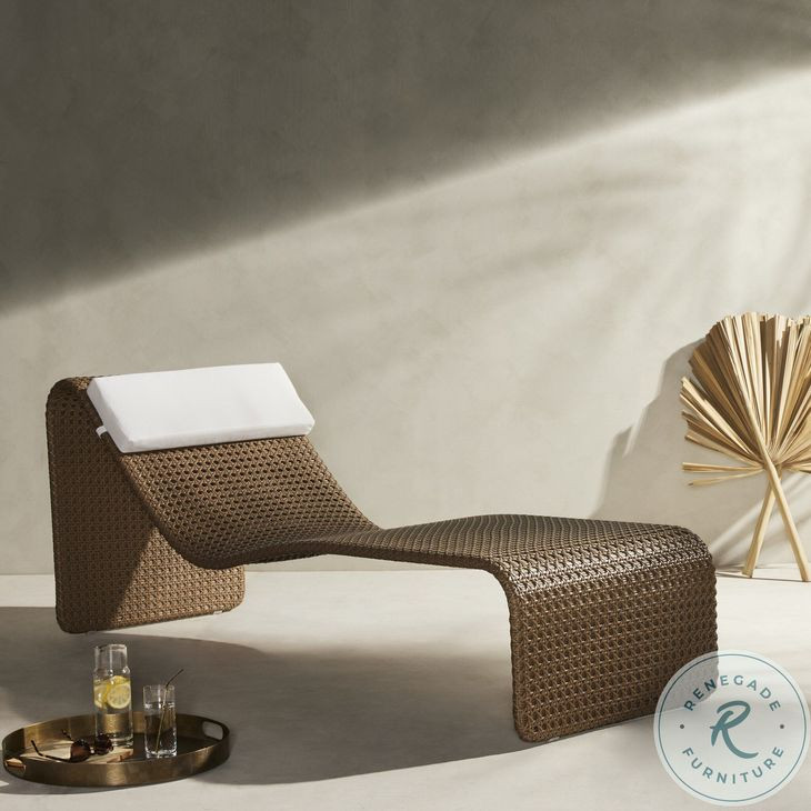 Paige Natural Woven 80" Outdoor Chaise