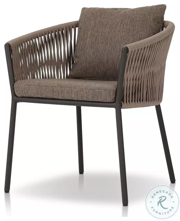 Porto Ellor Brown Outdoor Dining Chair