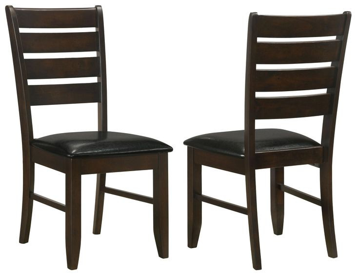 Dalila Dark Brown Side Chair Set of 2