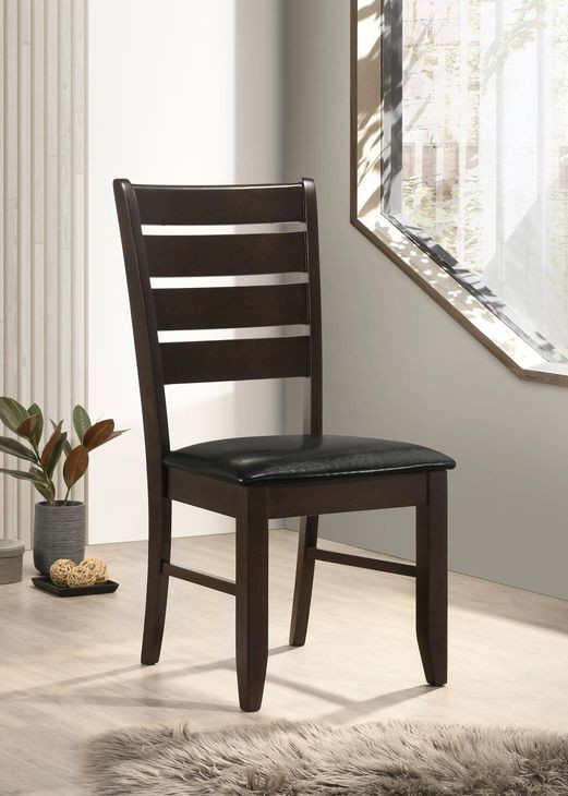 Dalila Dark Brown Side Chair Set of 2
