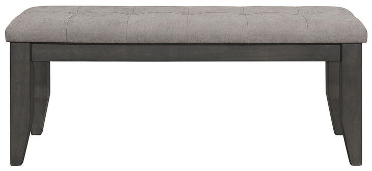 Dalila Dark Grey Padded Cushion Bench