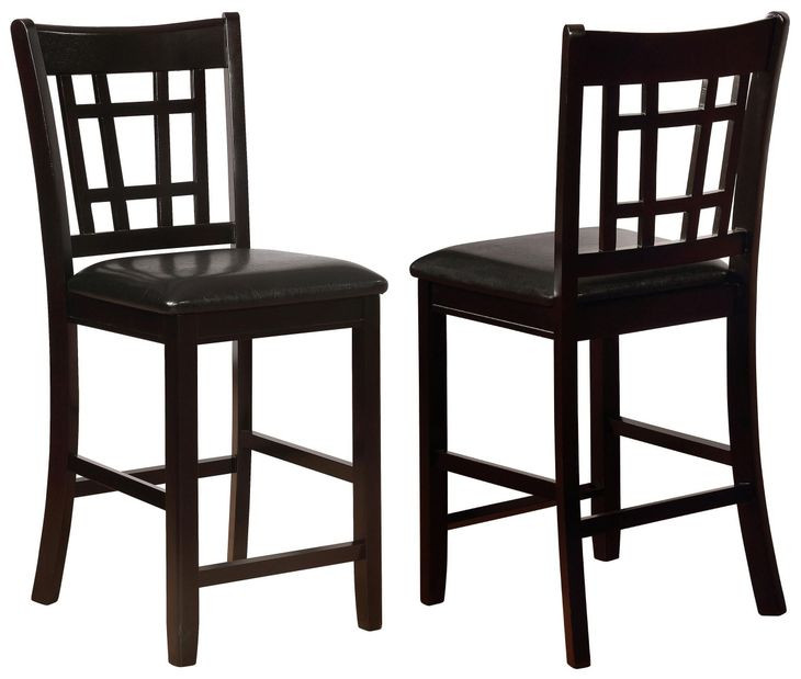 Lavon Black 24" Bar Stool Set of 2