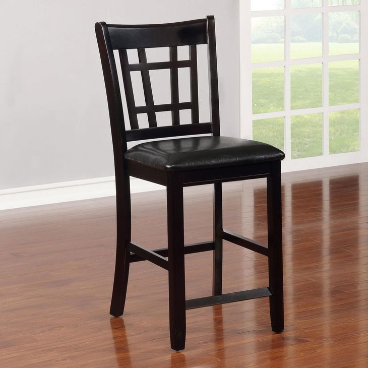 Lavon Black 24" Bar Stool Set of 2