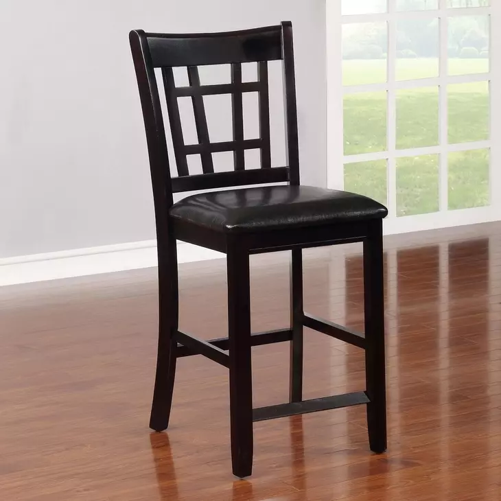 Lavon Black 24" Bar Stool Set of 2