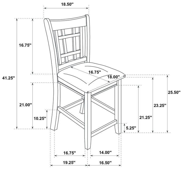 Lavon Black 24" Bar Stool Set of 2