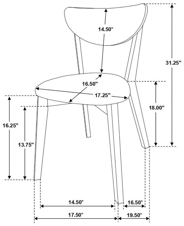 Kersey Tan Side Chair Set of 2