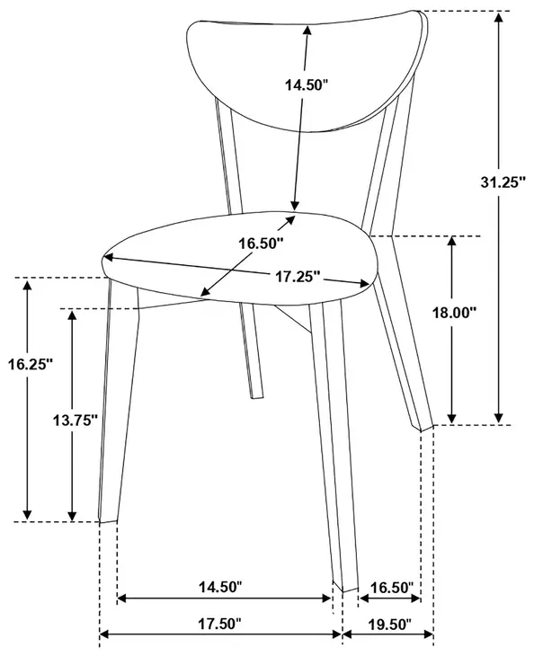 Kersey Tan Side Chair Set of 2