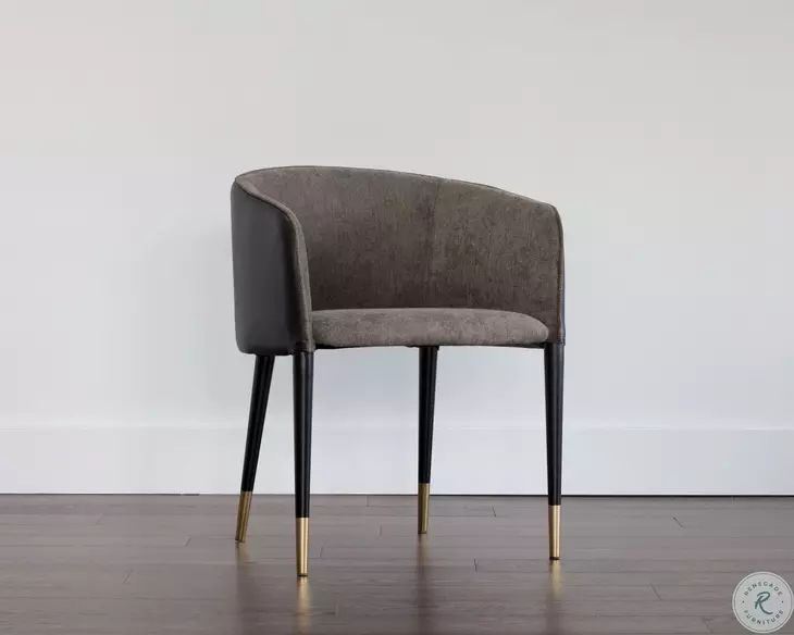 Asher Sparrow Grey Dining Arm Chair