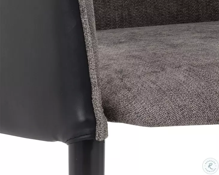 Asher Sparrow Grey Dining Arm Chair