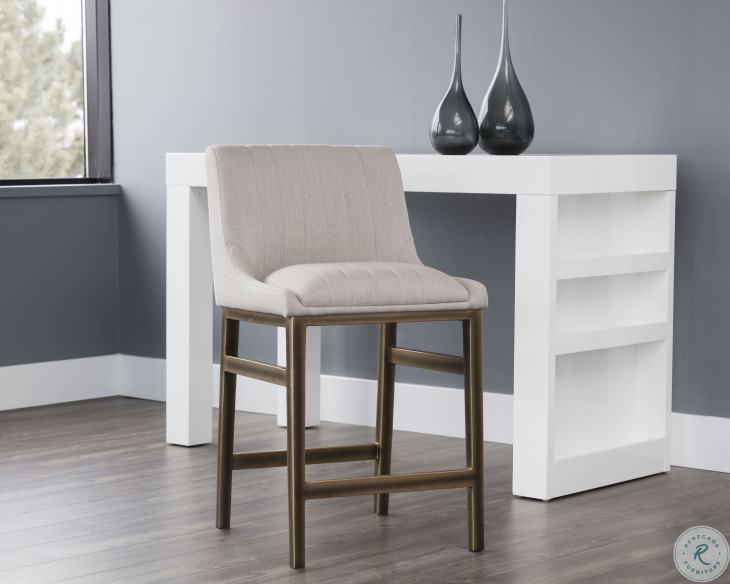 Ellsworth Rustic Bronze Counter Height Stool