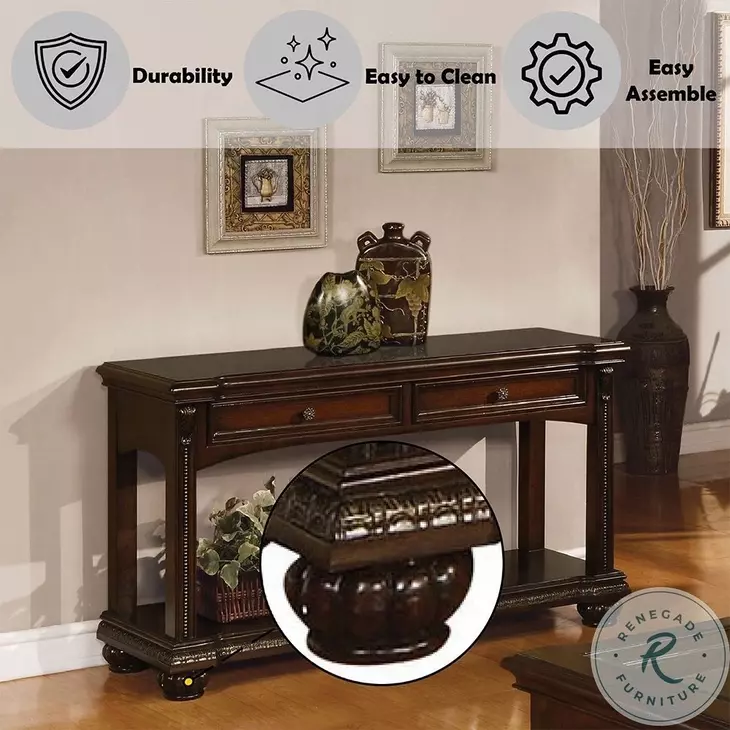 Anondale Cherry Sofa Table
