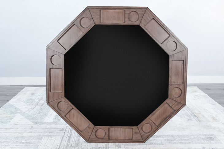 Velden Hollow Natural 53" Reversible Game and Dining Poker Table