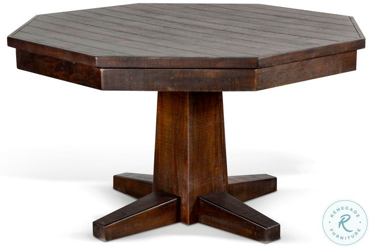 Havenstead Dark Brown 53" Reversible Game and Dining Poker Table