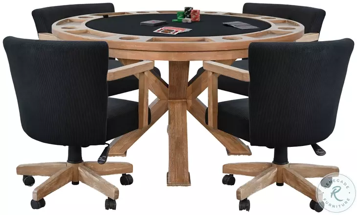 Hearthwood Haven Oak Grove Rolling Game Chair