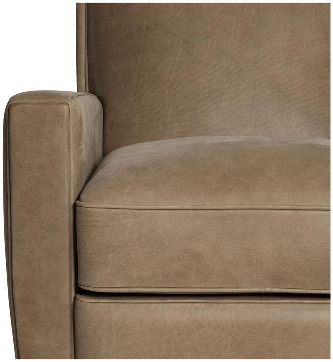 Bastille Tan Leather Recliner