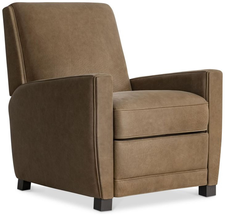 Bastille Tan Leather Recliner