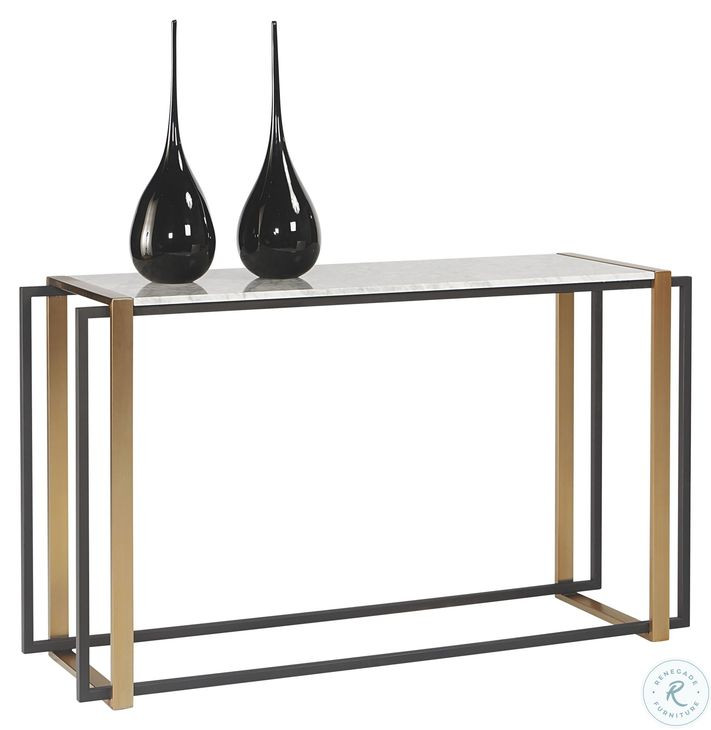 Garnet White Console Table