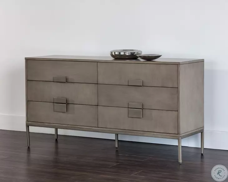 Jade Ash Grey Dresser