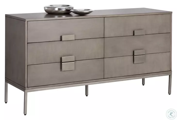 Jade Ash Grey Dresser