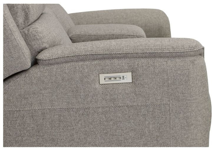 Henry Brown Power Reclining Console Loveseat with Power Headrest and Lumbar
