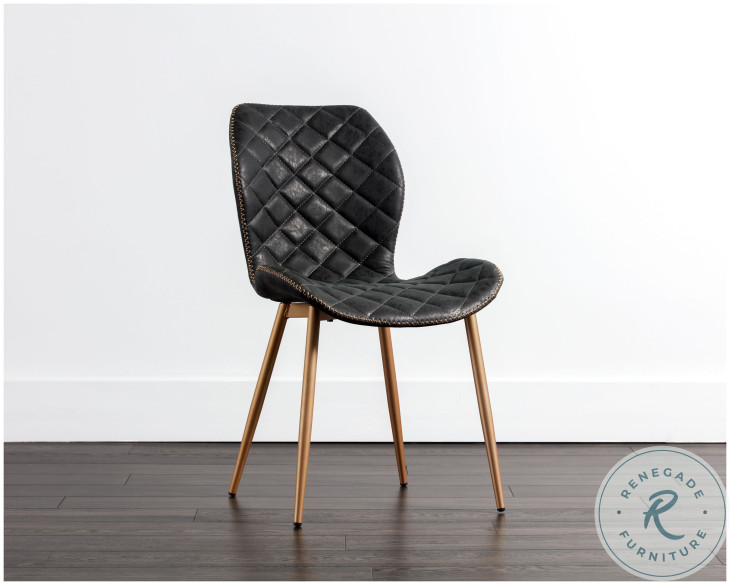 Lyla Antique Black Dining Chair Set Of 2