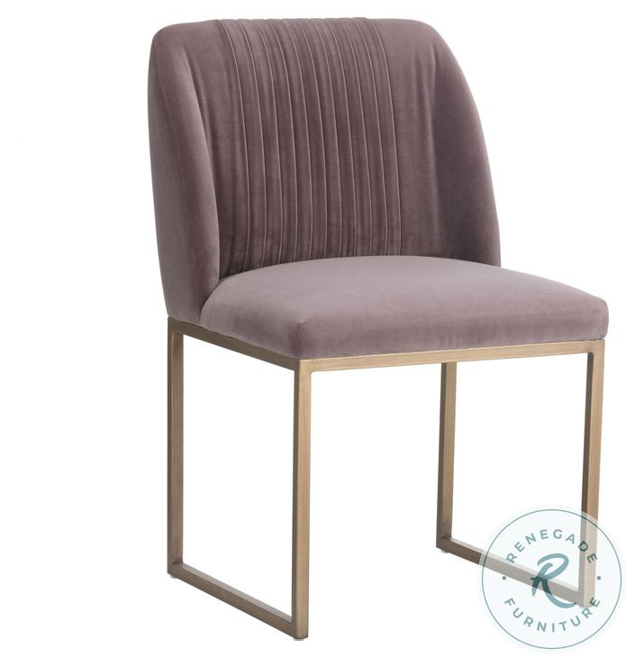 Nevin Blush Purple Dining Chair Set Of 2