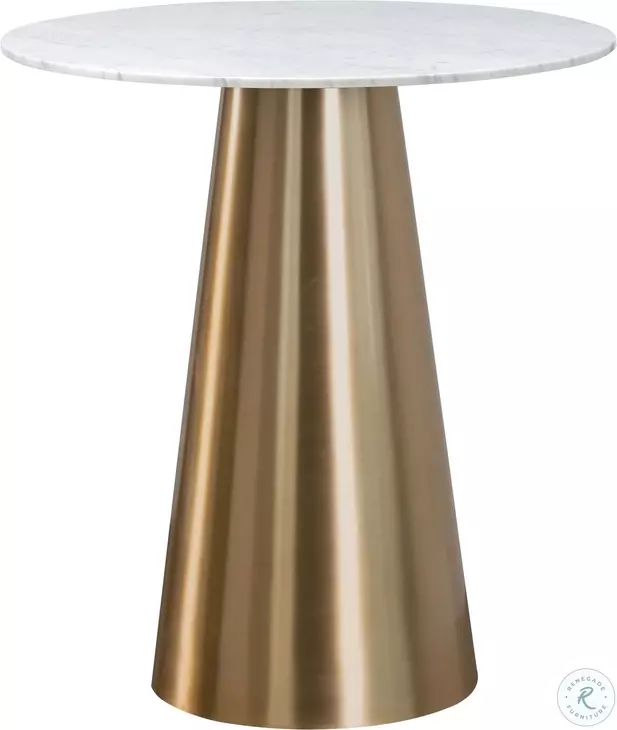 Damon Gold Round Bar Table