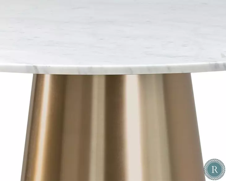 Damon Gold Round Bar Table