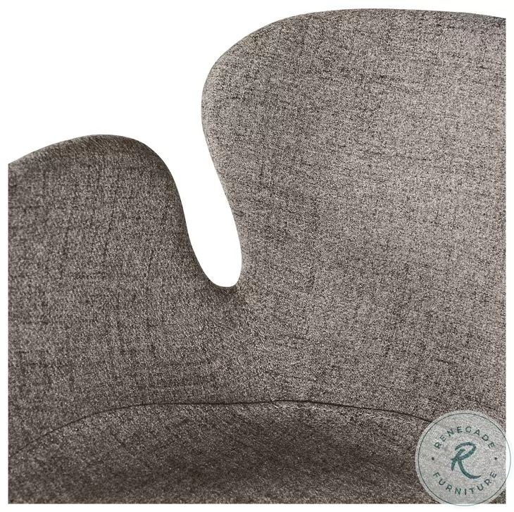 Waldo November Grey And Cinnamon Brown Counter Height Stool