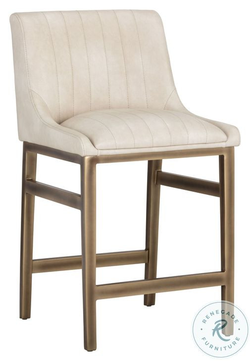 Halden Bravo Cream Counter Height Stool