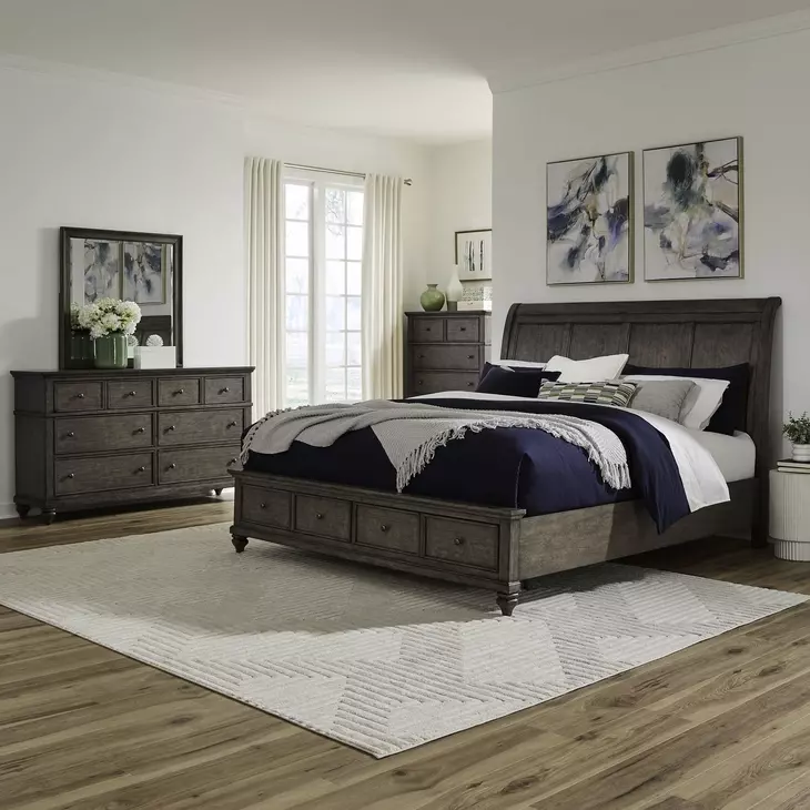 Twin Lakes Gray 5 Drawer Chest